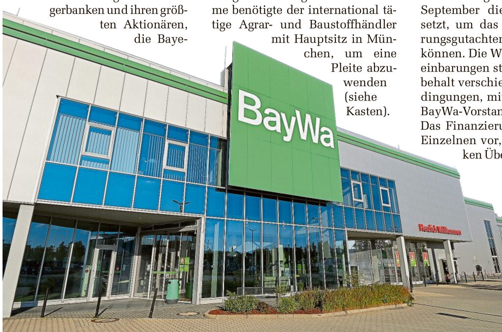 BayWa bleibt vorerst liquide